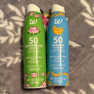 Watermelon and Banana Scented Sunscreen Spray Set